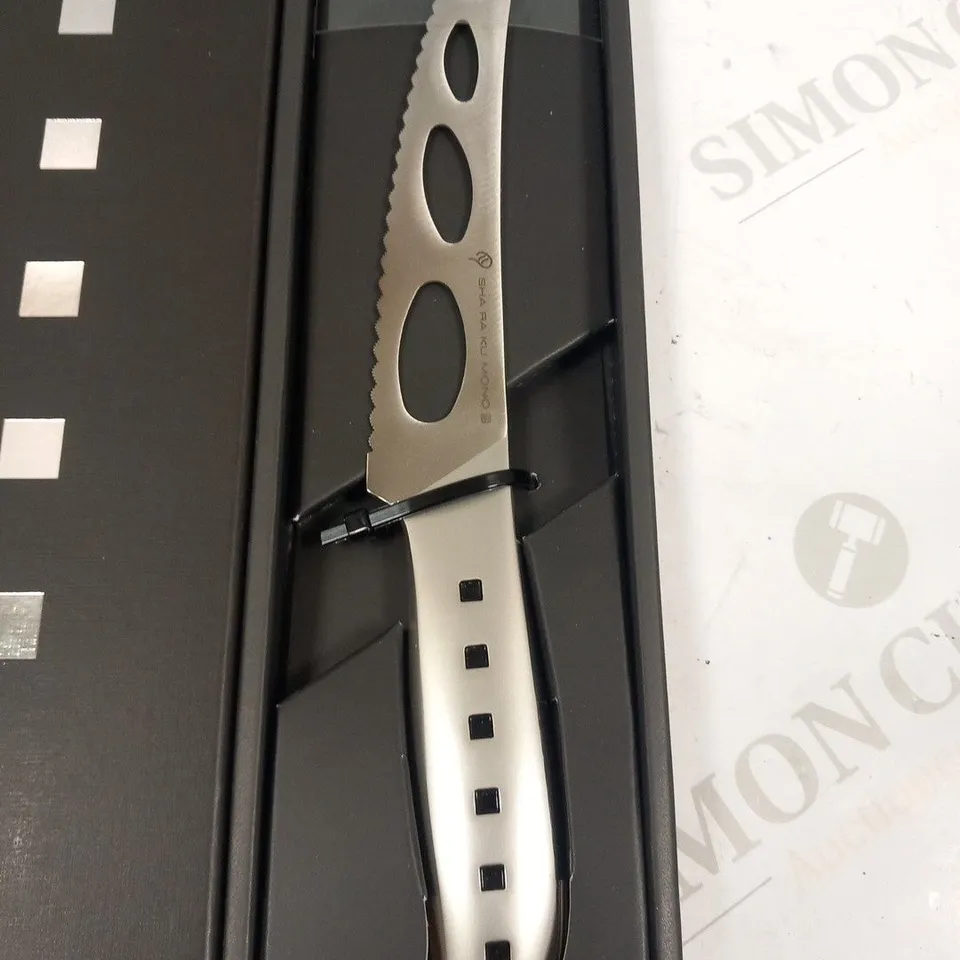 BOXED SHA RA KU MONO MOLYBDENUM VANADIUM STEEL 18-8 STAINESS STEEL FJ-09 15CM CHEESE KNIFE