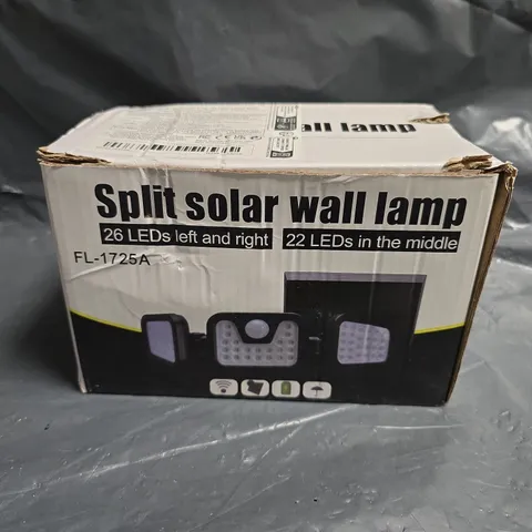 SPLIT SOLAR WALL LAMP – GARDEN/OUTDOOR LED LIGHT (BOXED)