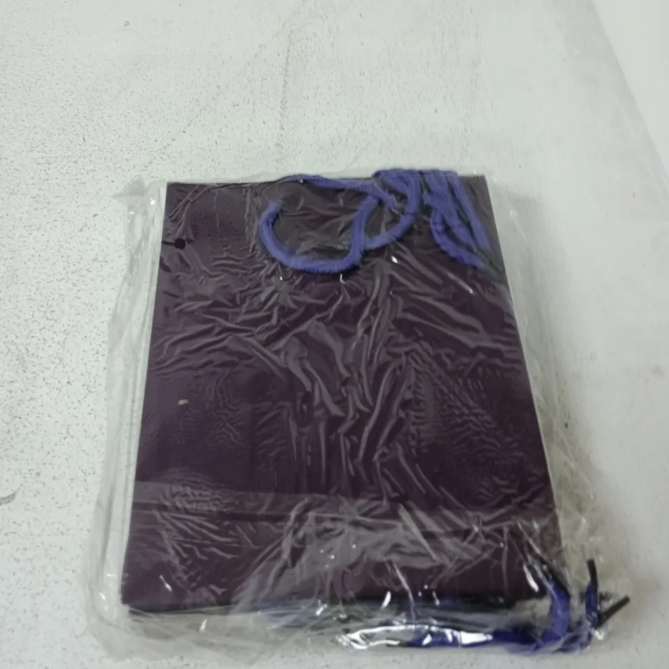 BOX OF APPROX 200 PURPLE PARTY BAGS