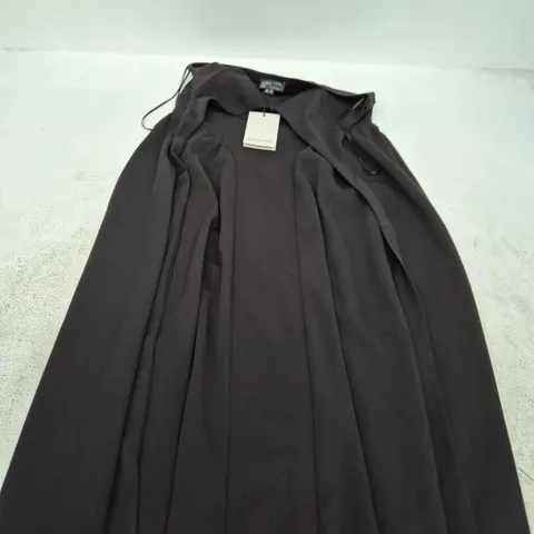 NOBODY'S CHILD PETITE AMIE HALTER NECK MIDI DRESS β BLACK, UK 10
