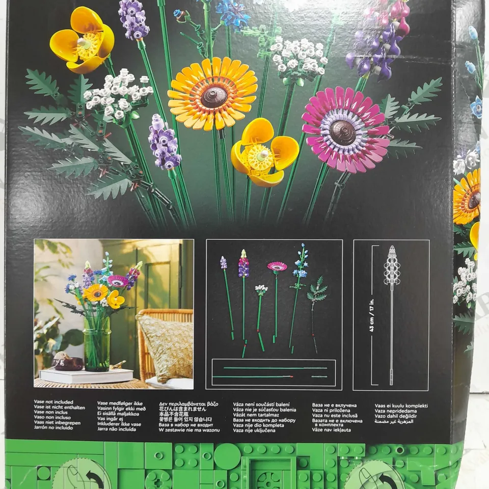BOXED LEGO WILD FLOWER BOUQUET 10313 RRP £54.99