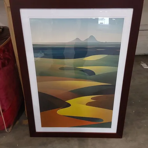 BOXED ABSTRACT MOUNTAIN LANDSCAPE NO.6