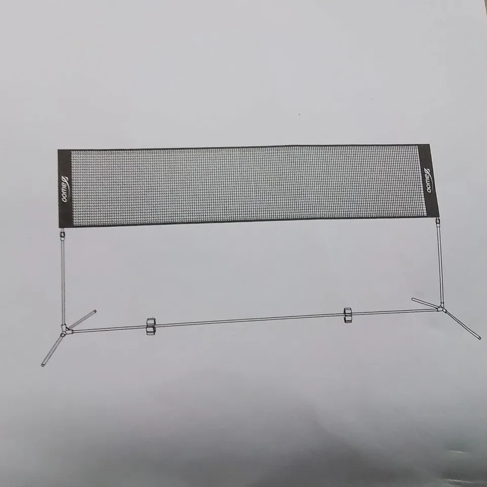 BOXED BADMINTON NET SET UP