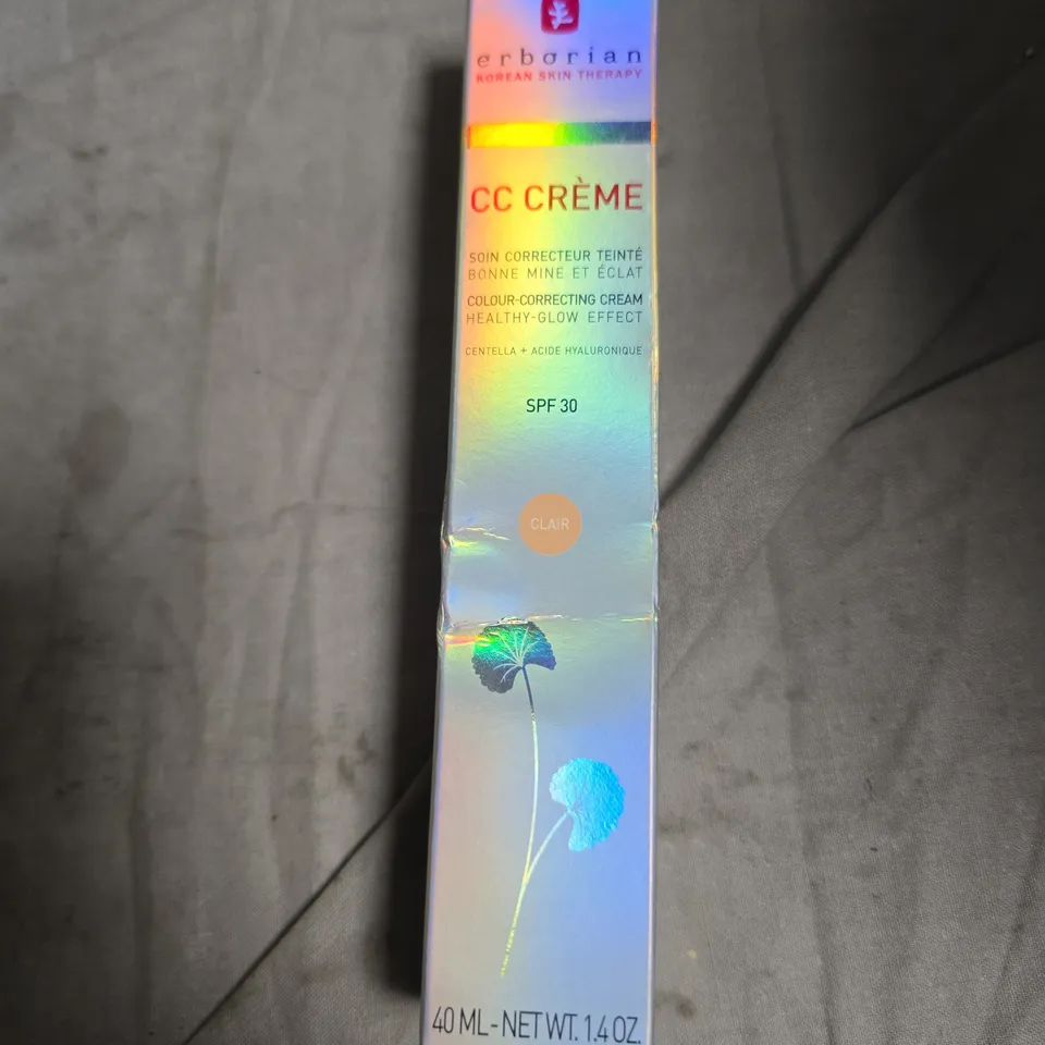 ERBORIAN CC CRÈME COLOUR-CORRECTING CREAM SPF 30 – CLAIR (40 ML)