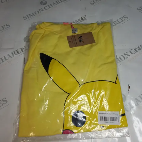 BAGGED POKEMON PIKACHU GIRLS HOODIE SIZE 5-6 YEARS