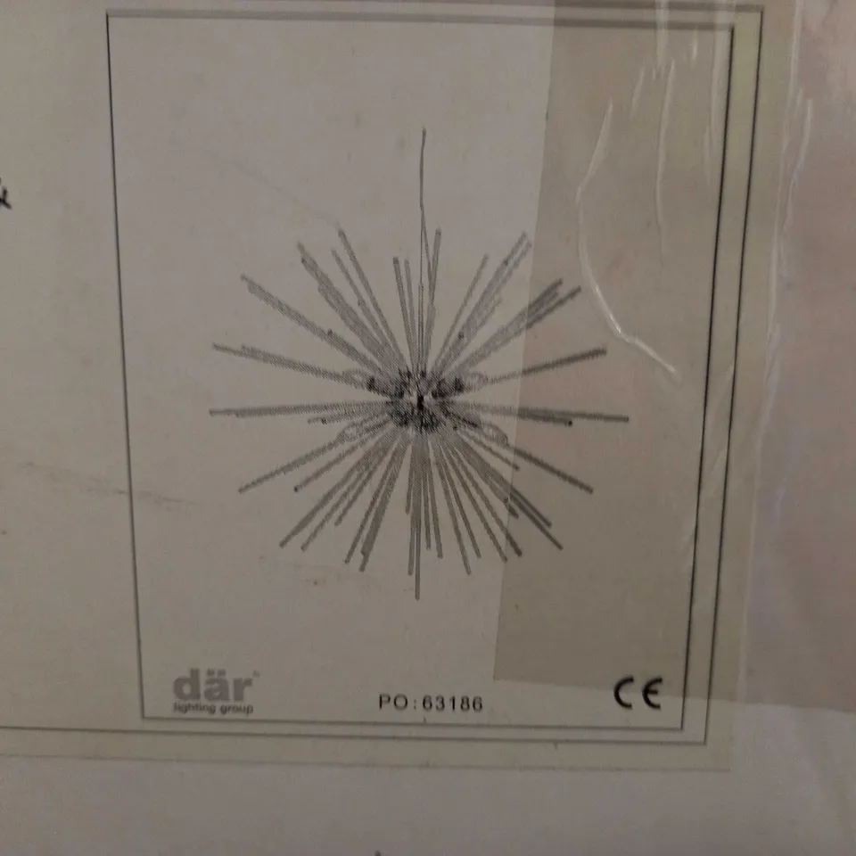 BRAND NEW DAR LIGHTING KEYLA 8 LAMP PENDANT CRYSTAL LIGHT