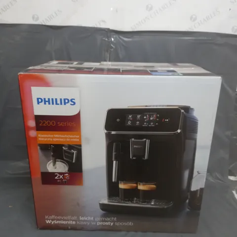 BOXED PHILIPS 2200 SERIES EP2 FULL AUTOMATIC COFFEE MACHINE