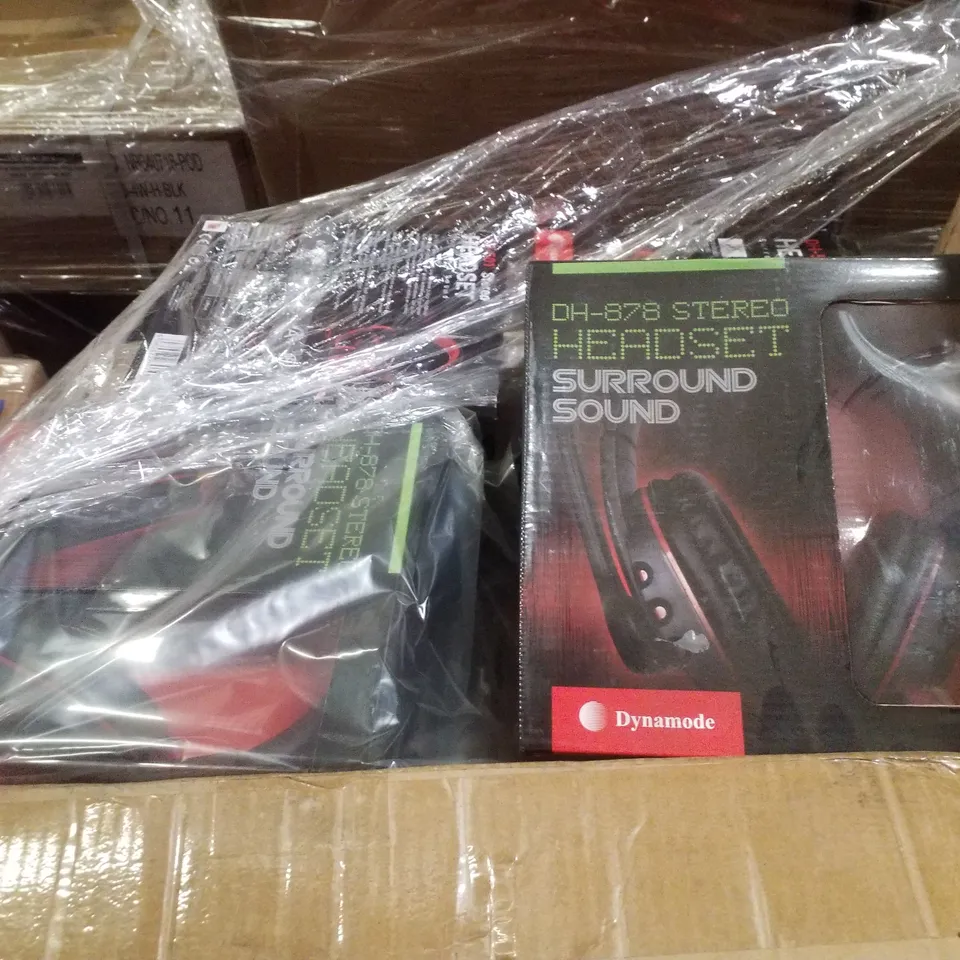PALLET CONTAINING LARGE QUANTITY OF ASSORTED HEADSETS