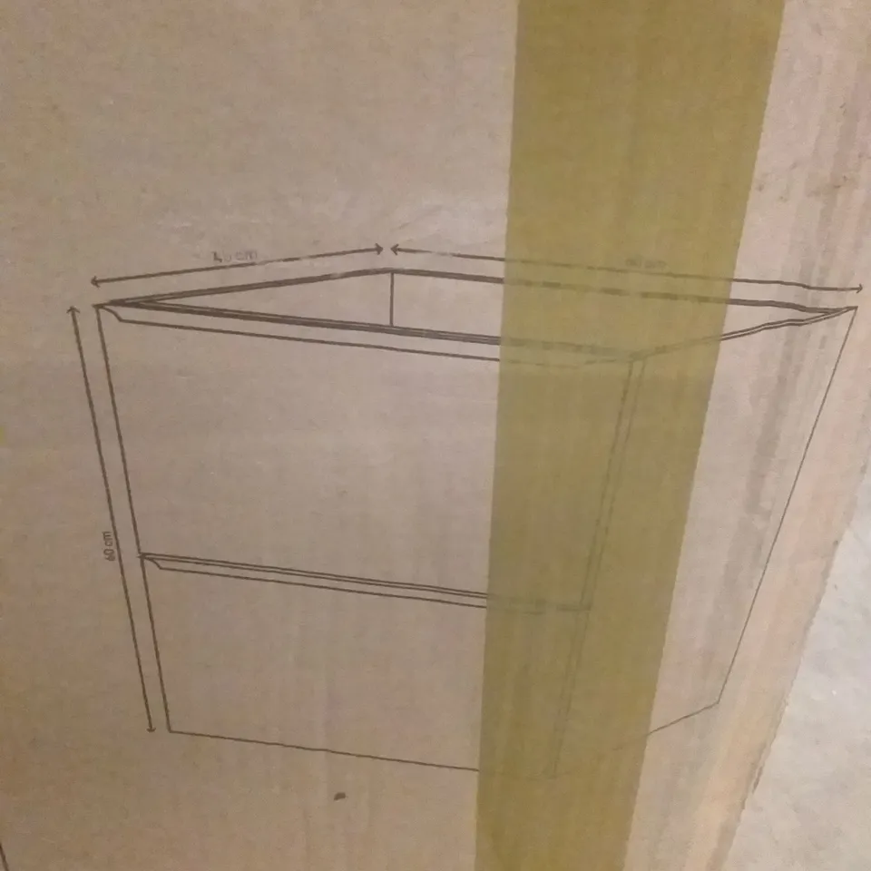 BOXED GOODHOME IMANDRA WALL MOUNTED BASIN CABINET 60CM