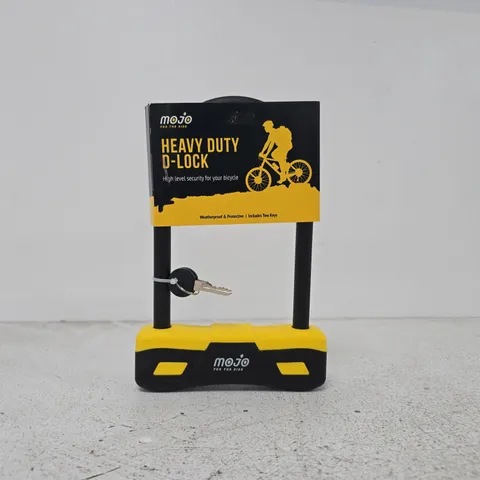 MOJO HEAVY DUTY D-LOCK - BIKE LOCK (INCLUDES TWO KEYS)