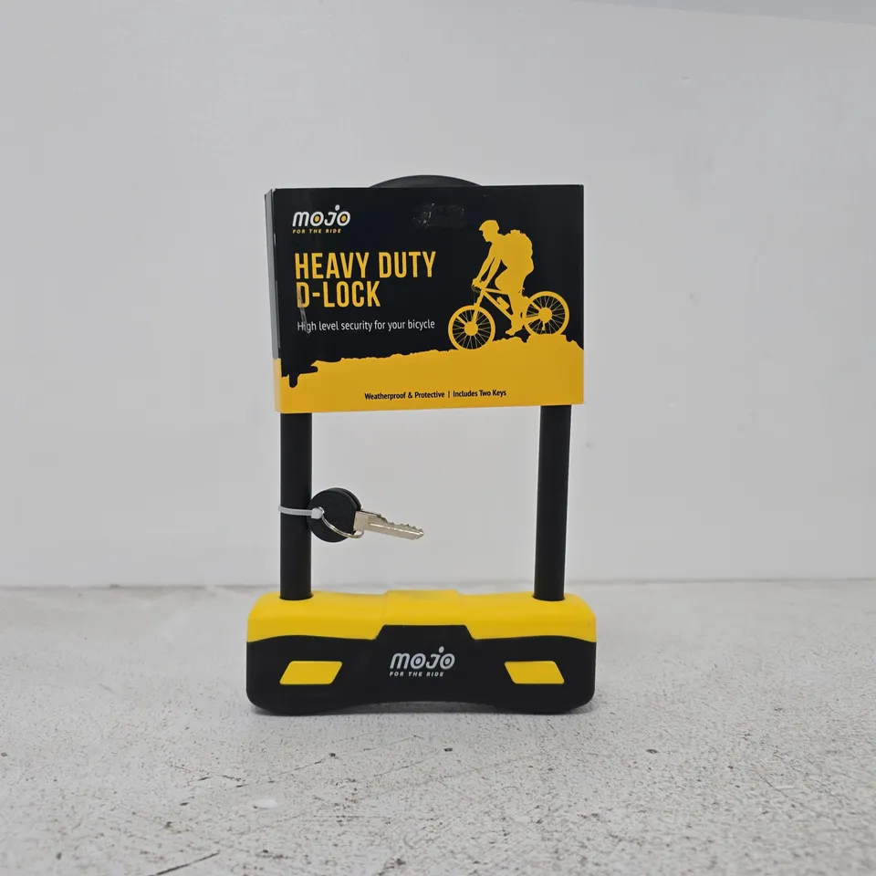 MOJO HEAVY DUTY D-LOCK - BIKE LOCK (INCLUDES TWO KEYS)