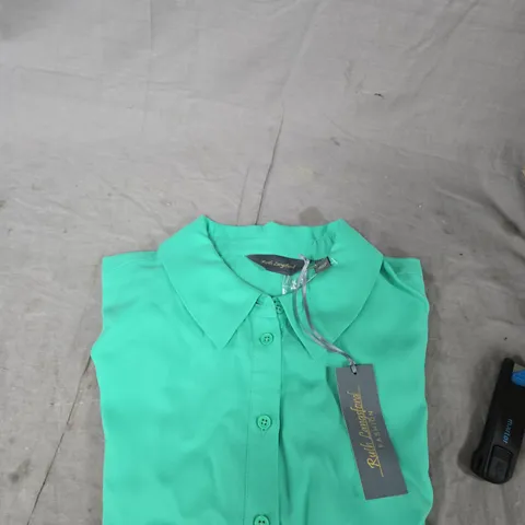 RUTH LANGFORD GREEN WOMEN’S BLOUSE – UK 14 (US 10)