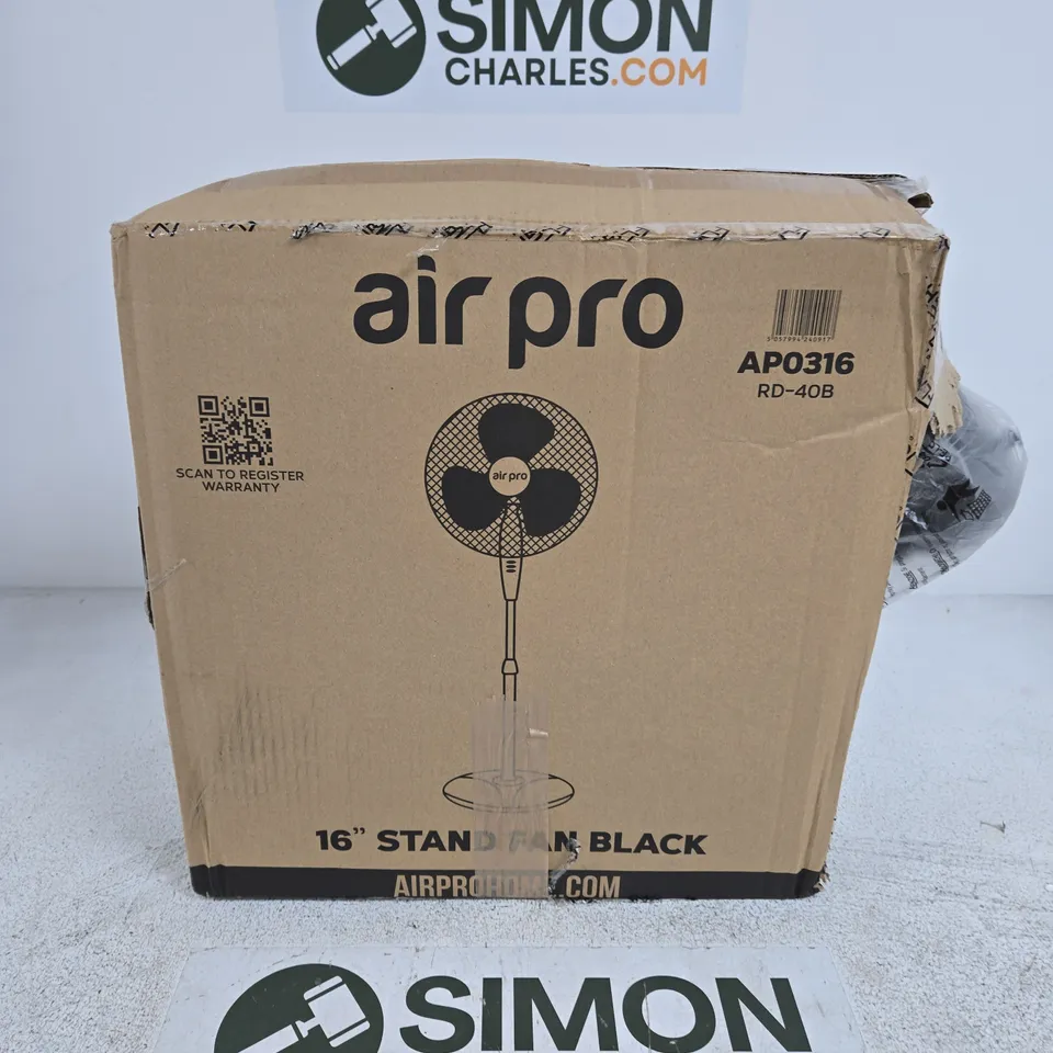 AIR PRO 16IN STANDING FAN – BLACK 