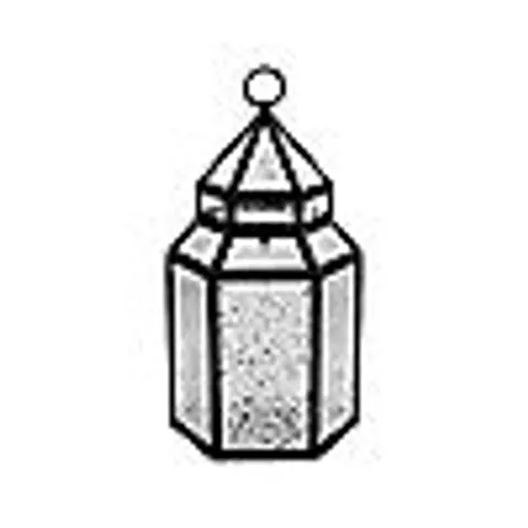 HOME STORIES MERCURY GLASS LARGE LANTERN WITH RICE LIGHTS