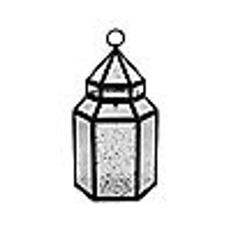 HOME STORIES MERCURY GLASS LARGE LANTERN WITH RICE LIGHTS