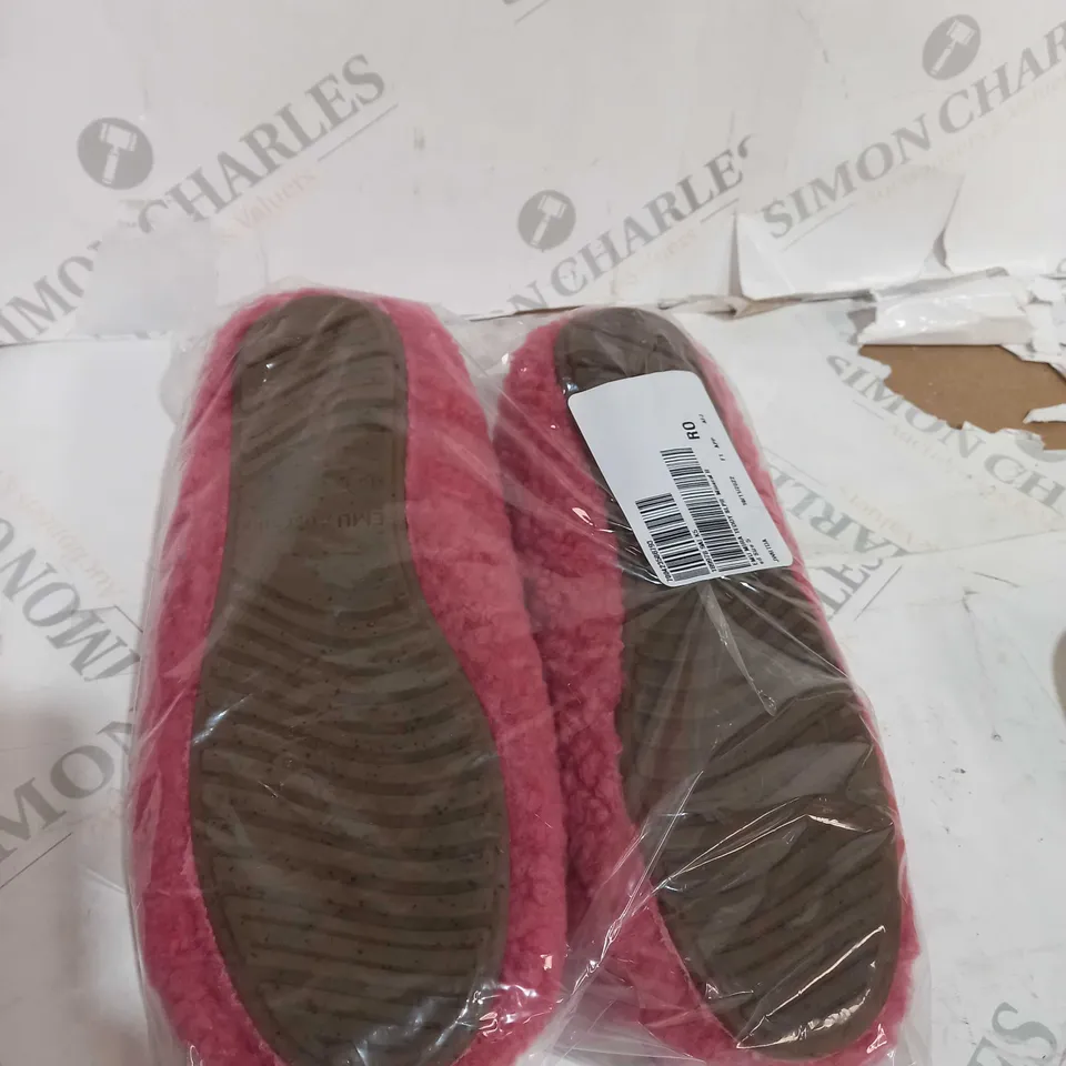 EMU MIRA TEDDY SHEEPSKIN SLIPPER - MINERAL RED COLOUR