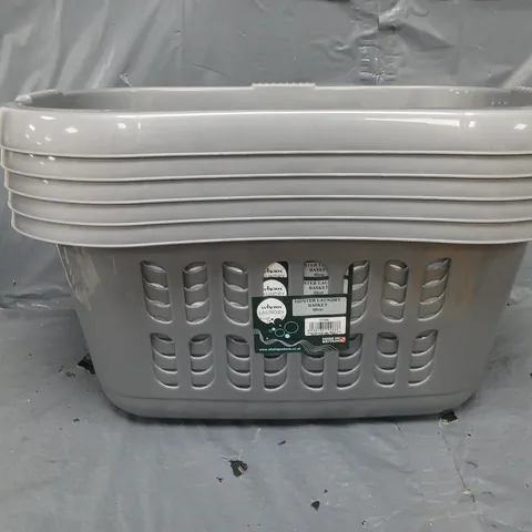 5 WHAM LAUNDRY HIPSTER BASKETS IN SILVER