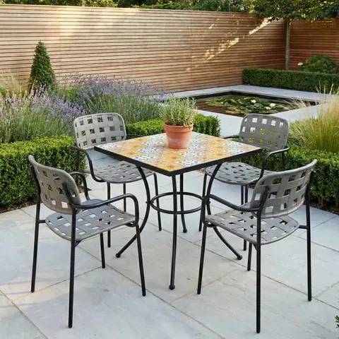 BOXED SUMMER TERRACE TORRINGTON SQUARE PATIO TABLE