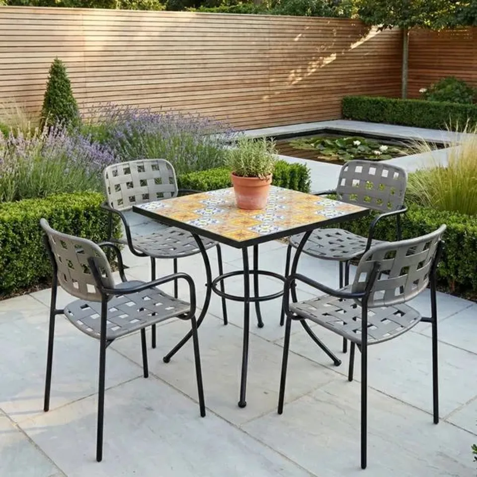 BOXED SUMMER TERRACE TORRINGTON SQUARE PATIO TABLE 