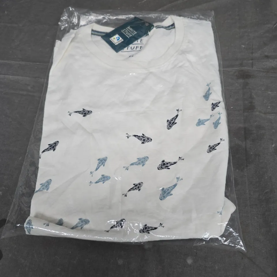 WHITE STUFF TSHIRT IN WHITE SIZE XL 