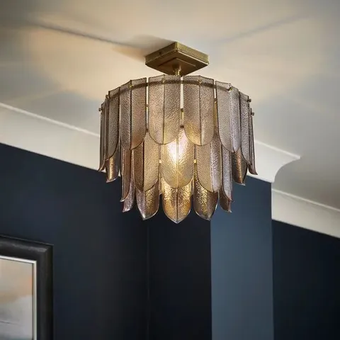 BOXED HOTEL MELIA SEMI FLUSH CEILING LIGHT