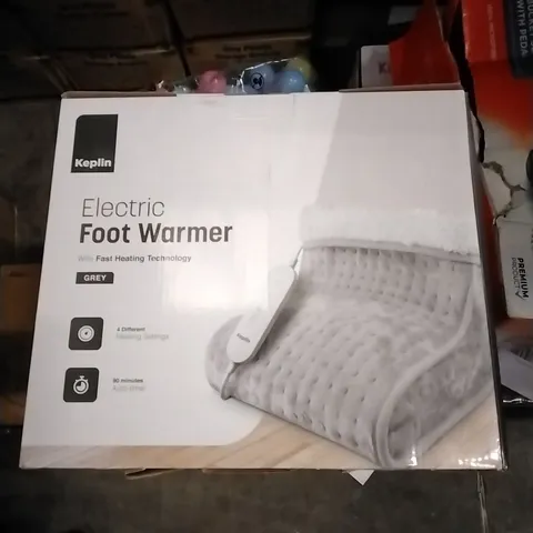 BOXED KEPLIN ELECTRIC FOOT WARMER - ASSORTED COLOURS 