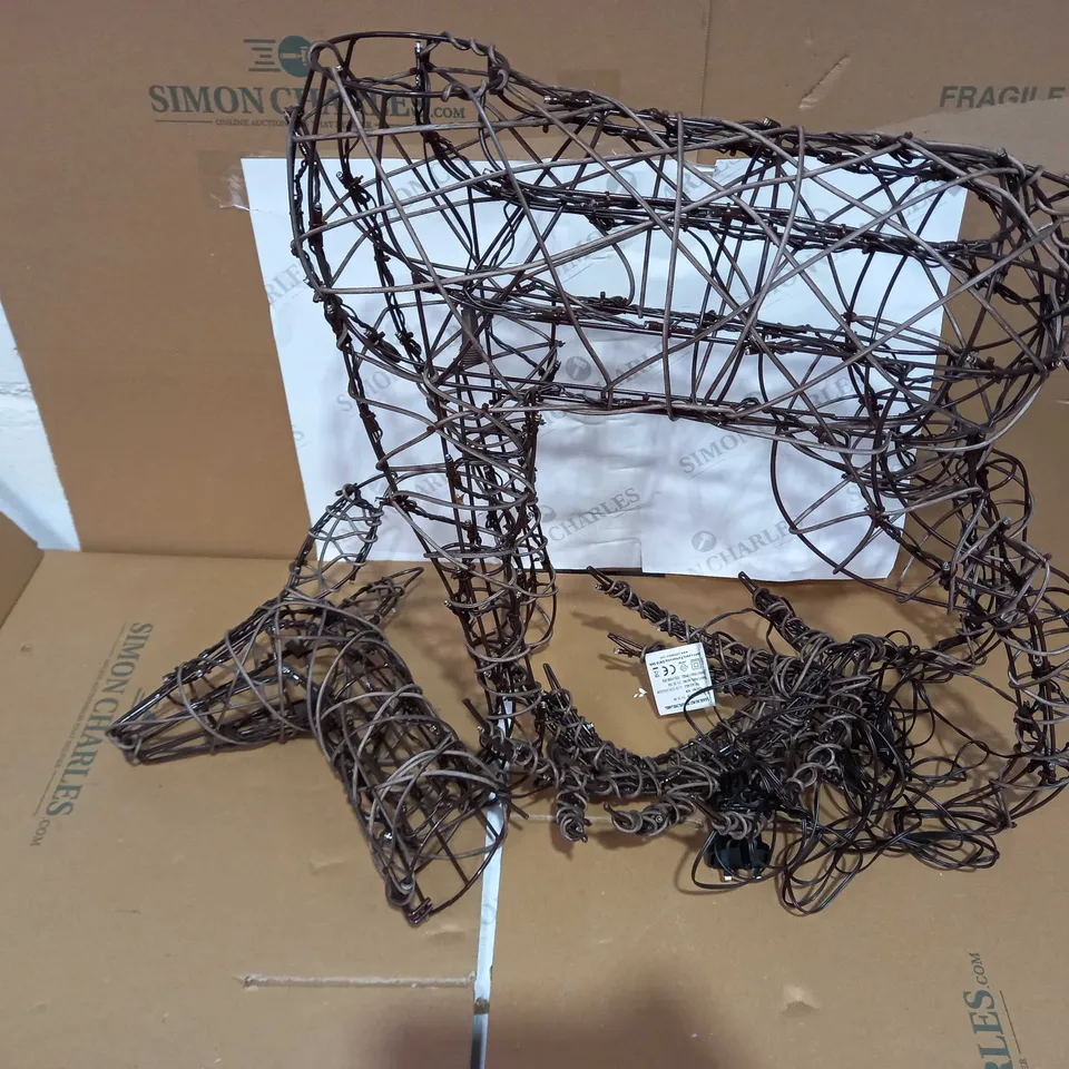 JOHN LEWIS BROWN STAG WITH TIMER, 1.1M, INDOOR AND OUTDOOR