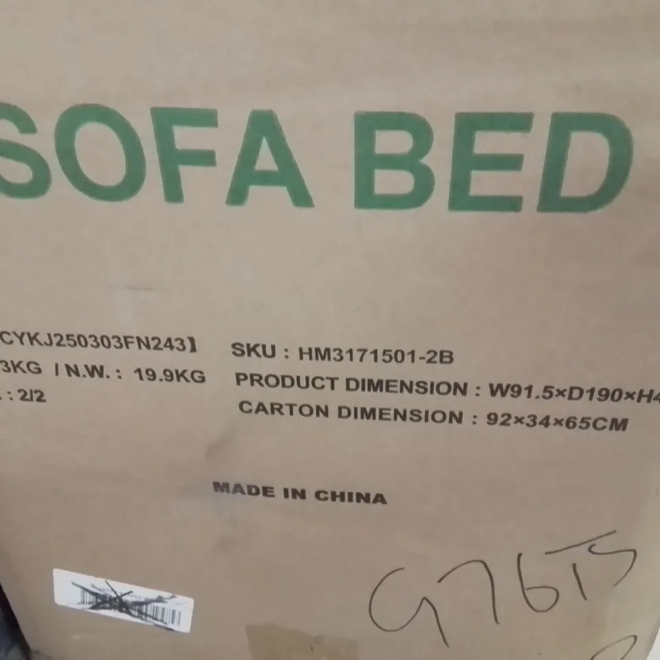 BOXED SOFA BED -1 BOX- /GREY