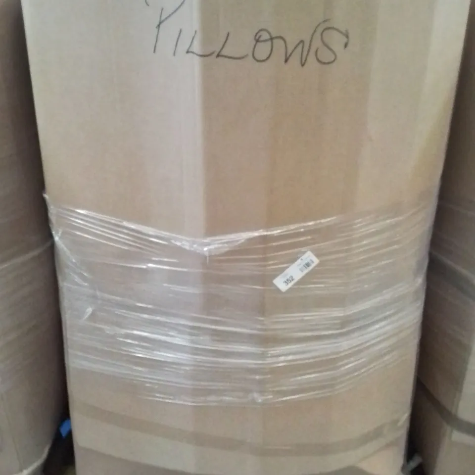 TWO LARGE BOXES OF ASSORTED BAGGED AND LOOSE SUPPORT PILLOWS ETC.