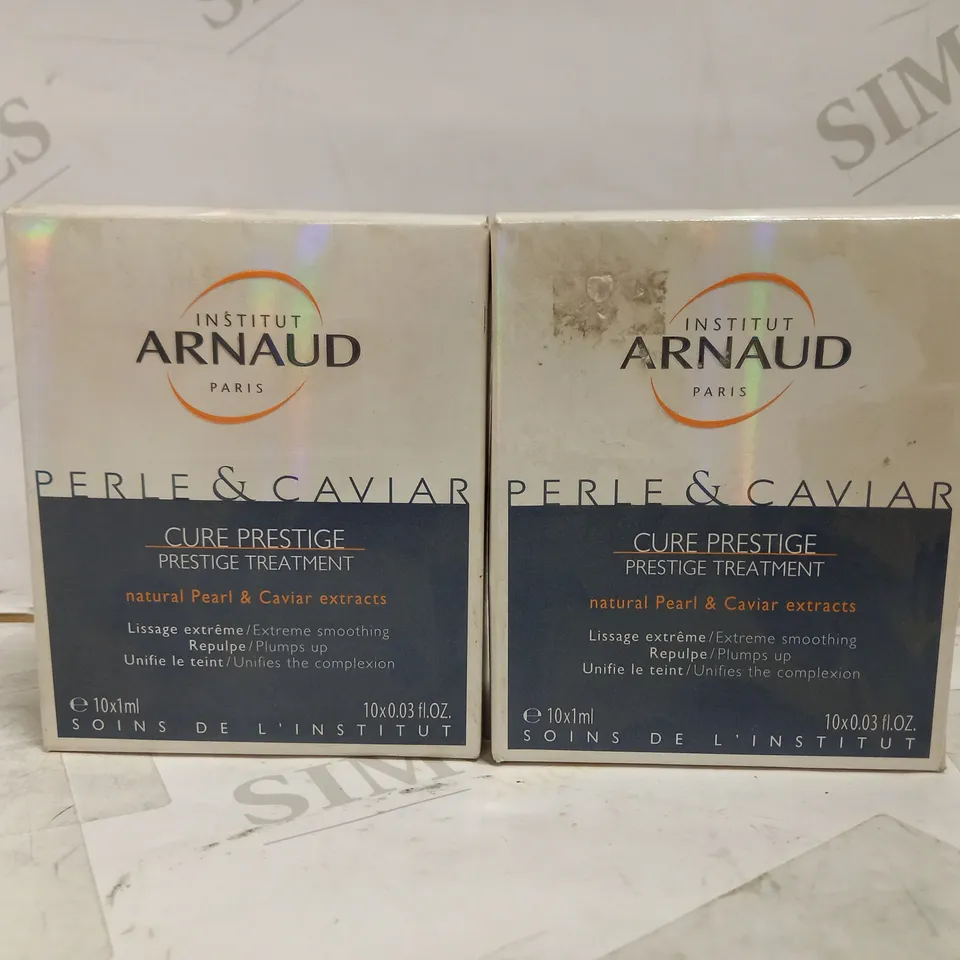 LOT OF 12 INSTITUT ARNAUD PERLE & CAVIAR CURE PRESTIGE TREATMENT (12 X 10 X 1ML)