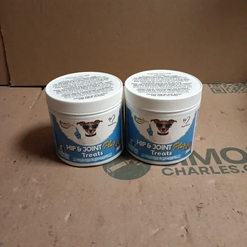 2 X NUTRIPAW HIP AND JOINT PLUS TREATS 120 CHEWS FOR ALL DOG BREEDS