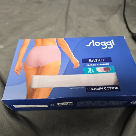 SLOGGI BASIC+ CLASSIC COMFORT COTTON BRIEFS – 3-PACK MAXI (WOMEN)