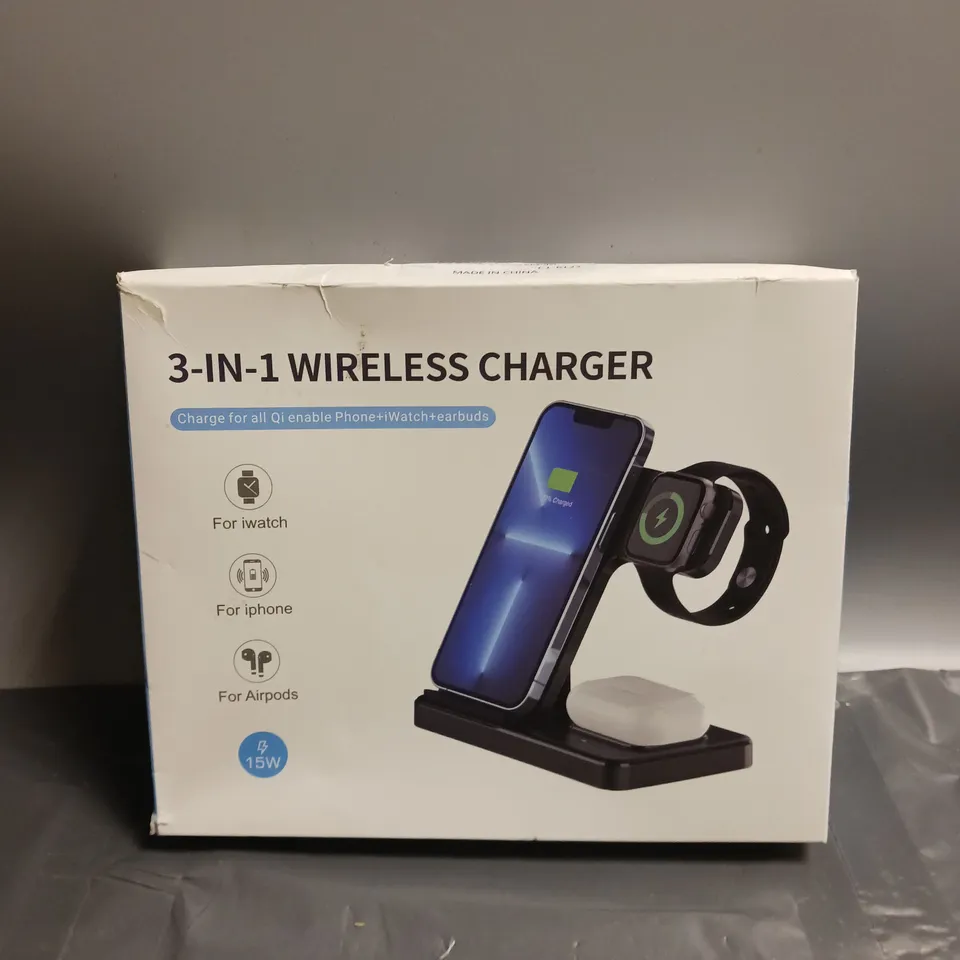 3-IN-1 FOLDABLE WIRELESS CHARGER FOR IWATCH, IPHONE AND AIRPODS