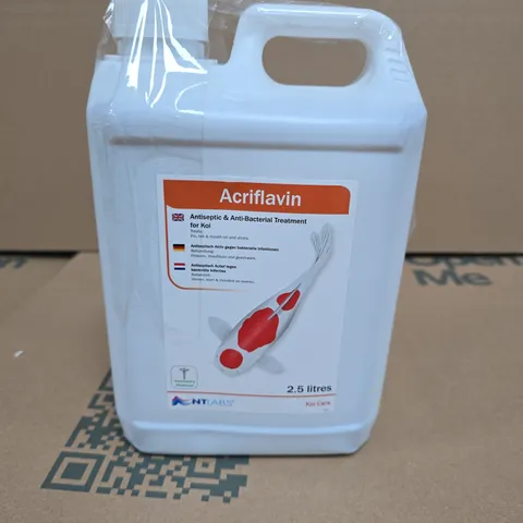 ACRIFLAVIN ANTISEPTIC & ANTI-BACTERIAL TREATMENT FOR KOI – 2.5 LITRES