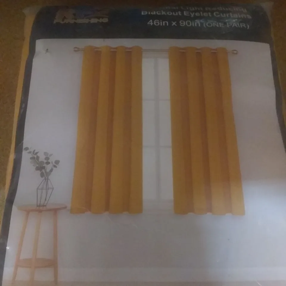 JEFFRO PAIR EYELET BLACKOUT CURTAINS