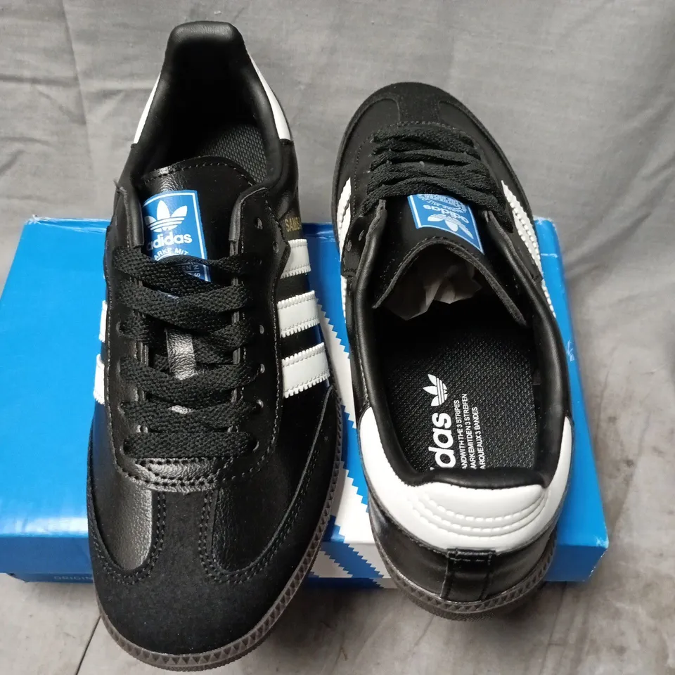 BOXED ADIDAS GAZELLE BOLD W TRAINERS – BLACK/WHITE, UK 5 (US 6.5 / EU 38)