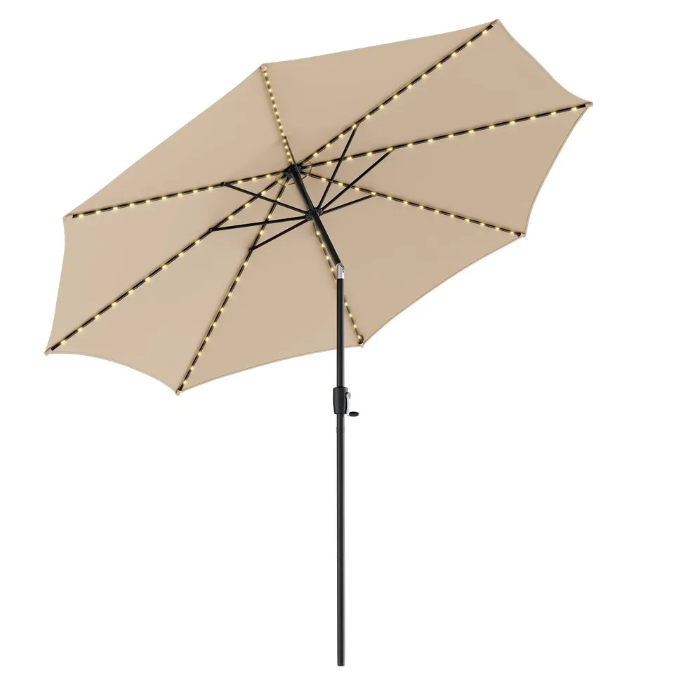 BOXED COSTWAY PARASOL - BEIGE 