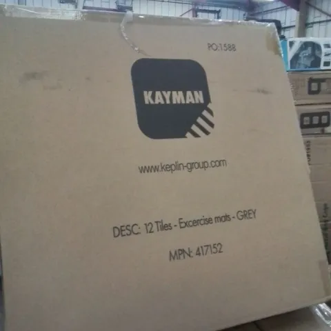 BOX CONTAINING APPROXIMATELY 12 EXERCISE FOAM TILES