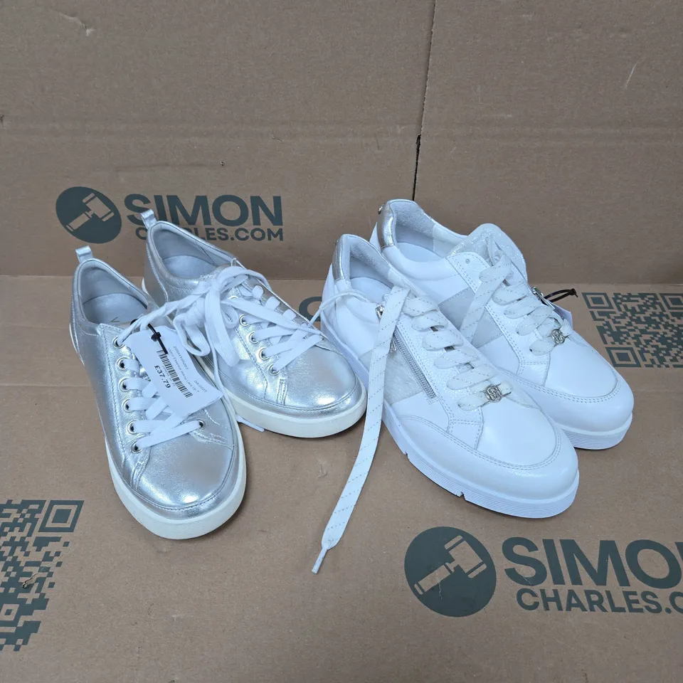 APPROXIMATELY 10 ASSORTED PAIRS OF LOOSE SHOES/TRAINERS IN VARIOUS SIZES 