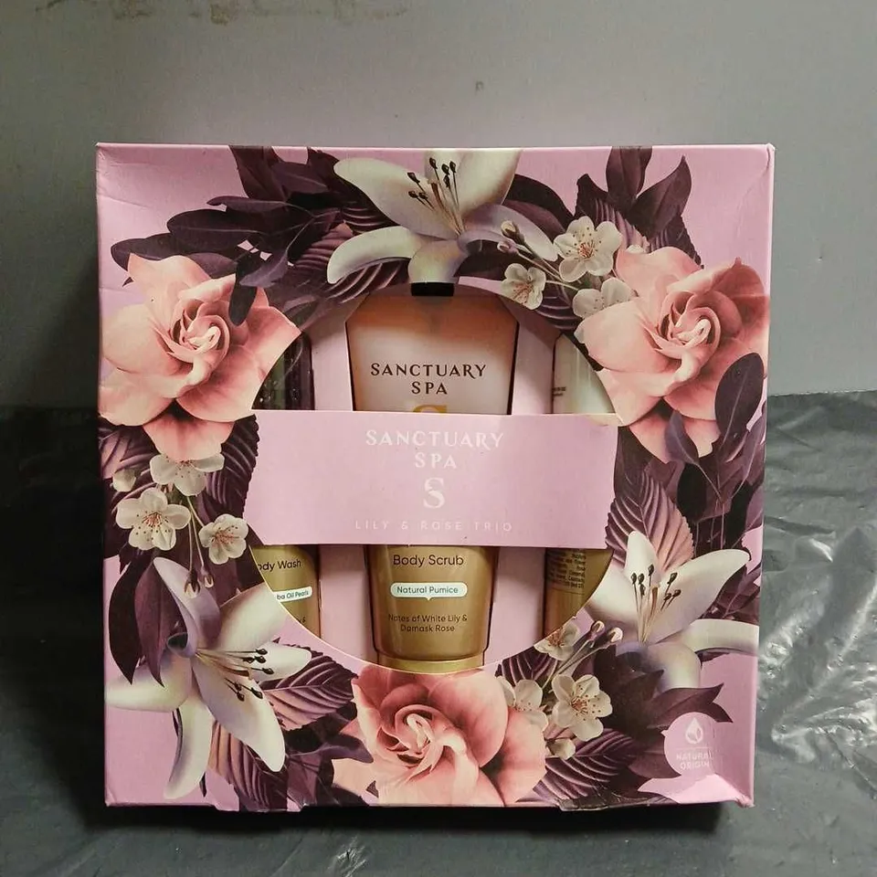 BOXED SANCTUARY SPA S LILY & ROSE TRIO 