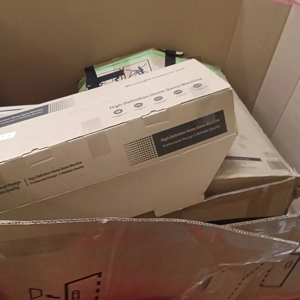 Pallet of assorted items including - children's costume, high definition home game machine, roller blinds