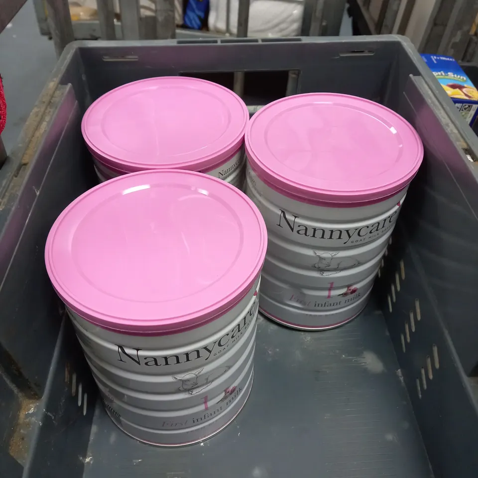 LOT OF 4 NANNYCARE GOAT MILK BASED FIRST INFANT MILK FROM BIRTH 900G