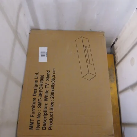 WHITE TV STAND – BOXED