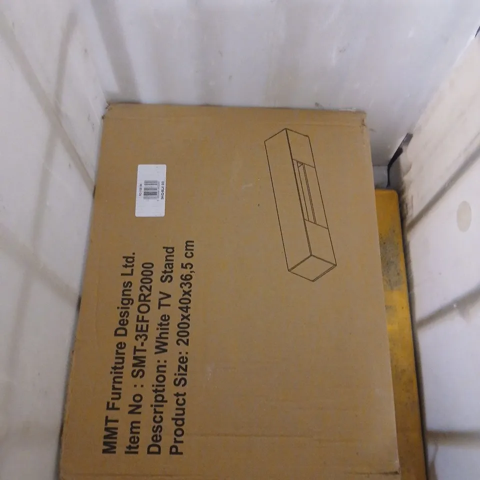 WHITE TV STAND – BOXED