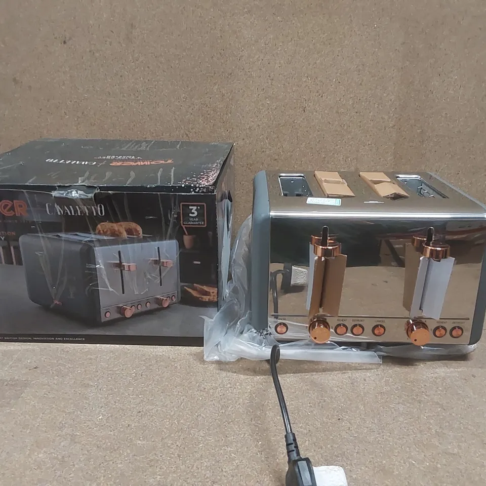 BOXED TOWER T20051RGG CAVALETTO 4 SLICE TOASTER 