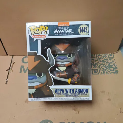 FUNKO POP! AVATAR: THE LAST AIRBENDER – APPA WITH ARMOR VINYL FIGURE (1443) – BOXED