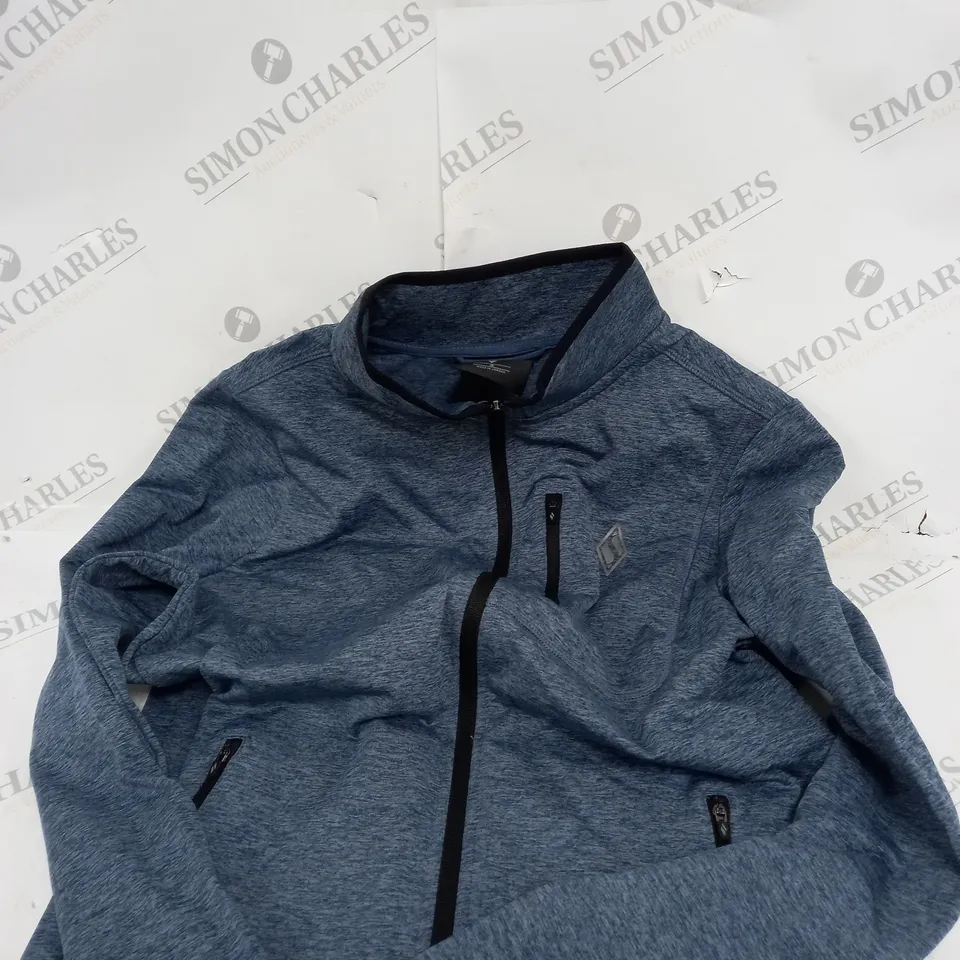 SKECHERS ULTRA GO EQUALIZER JACKET IN STONE BLUE - S