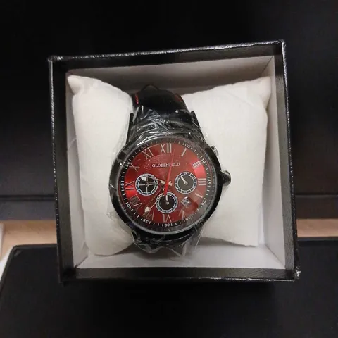 GLOBENFELD ROMAN CHRONO RED WATCH – BOXED (GF0014)