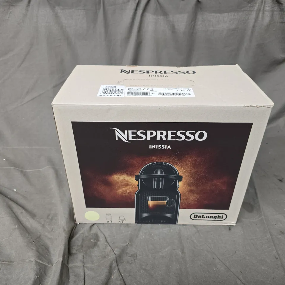 BOXED DELONGHI NESPRESSO INISSIA COFFEE MACHINE