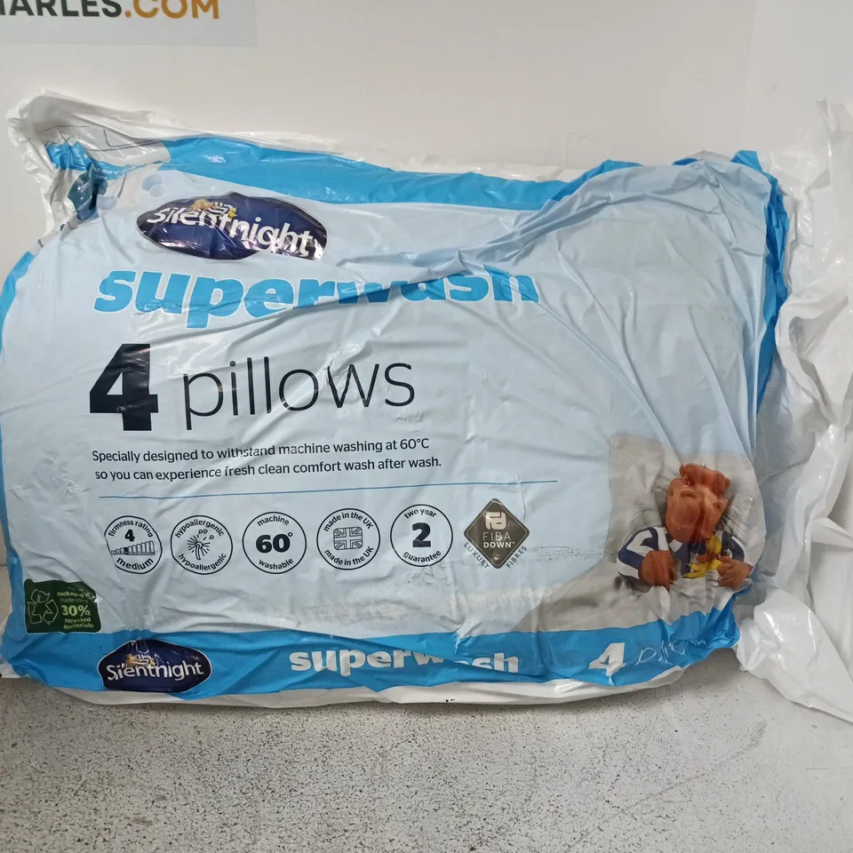 SILENTNIGHT SUPERWASH 4 PILLOWS